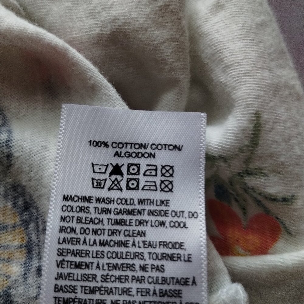 Lucky Brand (M) V neck Cotton Butterfly T - Picture 5 of 5